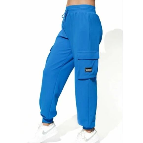EleVen Venus Williams Hot Shot Ribbed Jogger Track Pants Arctic Blue Small NWT - Picture 1 of 4